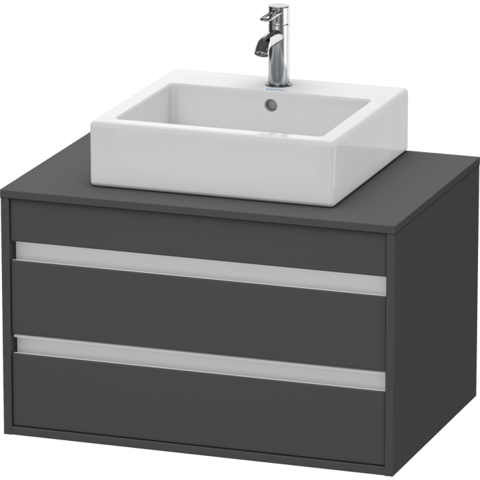 DURAVIT Ketho - Vanity Unit 800 with 2 drawers graphite matt