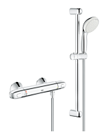 Grohe Grohtherm 1000 - Thermostat-Brausebatterie mit Brausegarnitur 600 mm chrom