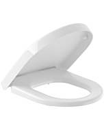 
Villeroy & Boch Subway 2.0 Toilet seat and cover Compact, with automatic lowering mechanism SoftClosing, with removable seat QuickRelease, White Alpin toilet seat and cover 9M69S101