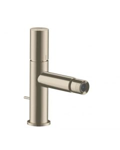 AXOR Uno - Single lever bidet mixer with pop-up waste set brushed nickel