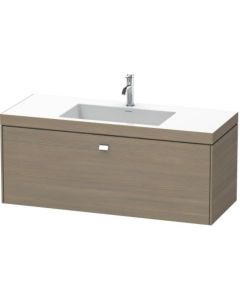 Duravit Brioso - Waschtischunterschrank 502x1200x480mm 1 Auszug Griff chrom/eiche terra