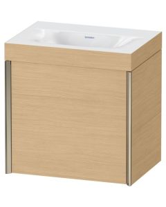 Duravit XViu - Waschtischunterschrank 460x450x330mm champagner matt/eiche natur Rahmen 30