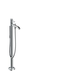 Hansgrohe Axor Uno - Wannenmischer Fertigset Bügelgriff zur Bodenmontage brushed nickel