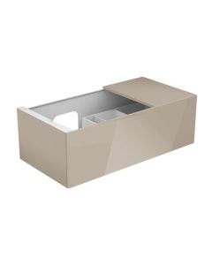 Keuco Edition 11 - Waschtischunterschrank 1 Frontauszug cashmere / Glas cashmere