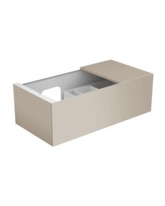 Keuco Edition 11 - Waschtischunterschrank 1 Frontauszug cashmere / Glas cashmere satiniert