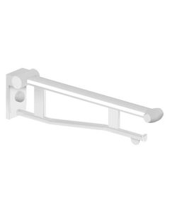 Keuco Plan Care - Folding grab rail silver anodised / white