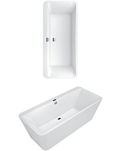 Villeroy & Boch Squaro Edge 12 - Badewanne 1800 x 800 mm Freistehend Quaryl BiColor weiß alpin