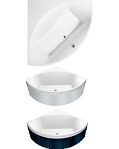 Villeroy & Boch Squaro - Whirlpoolsystem 1450 x 500 mm weiß alpin IP TP2 incl. MT