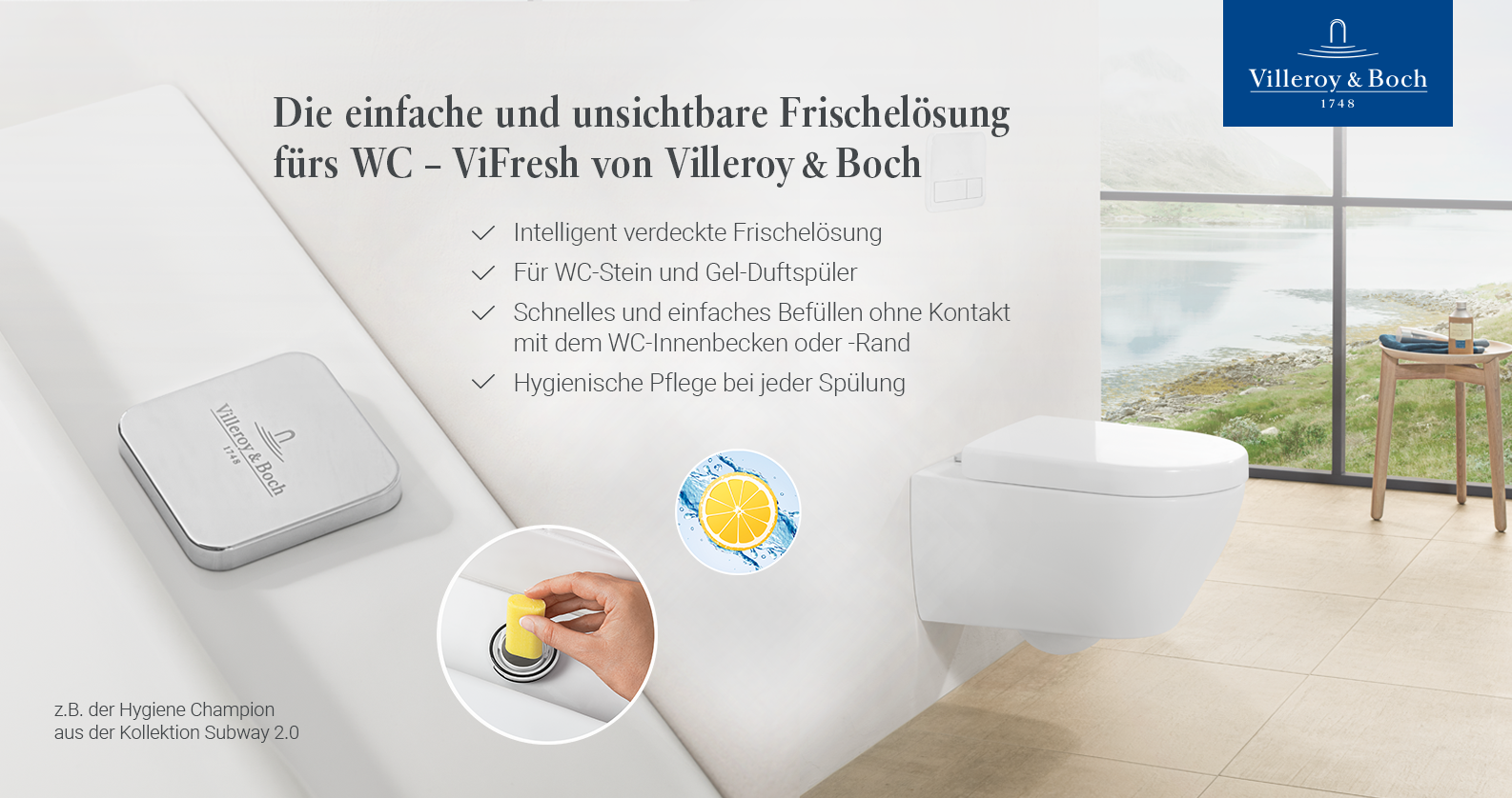 Villeroy & Boch ViFresh bei xTWOstore Villeroy & Boch Hygiene-Champion