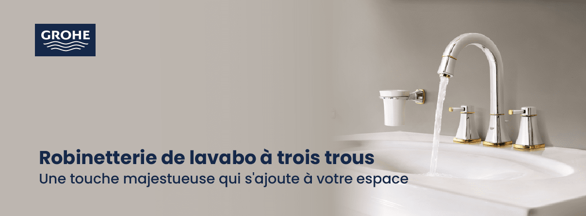 Robinetterie 3 trous pour lavabo de AXOR chez xTWO