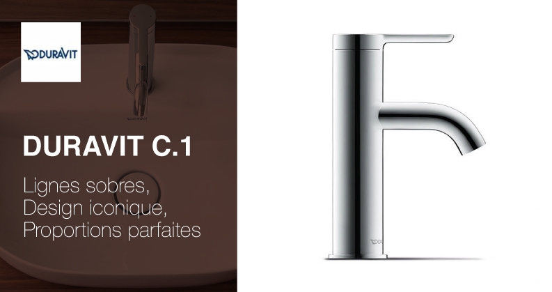 Robinet de lavabo Duravit C.1 chez xTWOstore Robinet de lavabo Duravit C.1 chez xTWOstore